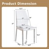Set of 4/6 Dining Chairs PU Leather Upholstered Dinner Chairs Armless Chairs Accent Chairs with Padded Seat - Modernluxe - 3 of 4