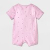 Baby Girls' Short Sleeve Romper - Cat & Jack™ - 2 of 4