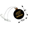 Wichita State Secondary Logo Mini Small Tiny Wood Christmas Tree Holiday Ornament - 4 of 4