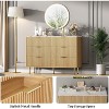 Dresser for Bedroom, 6 Drawer Dresser, Modern Chest of Drawers, Wood Drawer Organizer for Bedroom, Living Room, Hallway, Entryway - 3 of 4