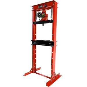 12 Ton Hydraulic Press, Adjustable H-Frame Garage Floor Shop Bearing Press, Adjustable Working Table Height - 1 of 4
