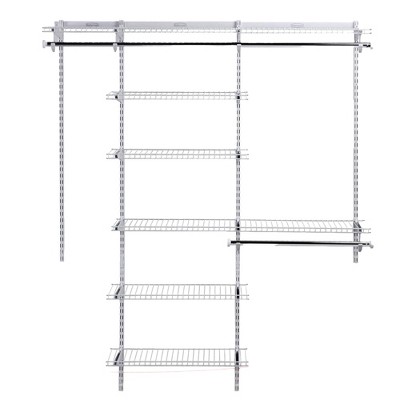 Rubbermaid Configurations 3-6 Ft Custom Closet Organizer Deluxe Kit