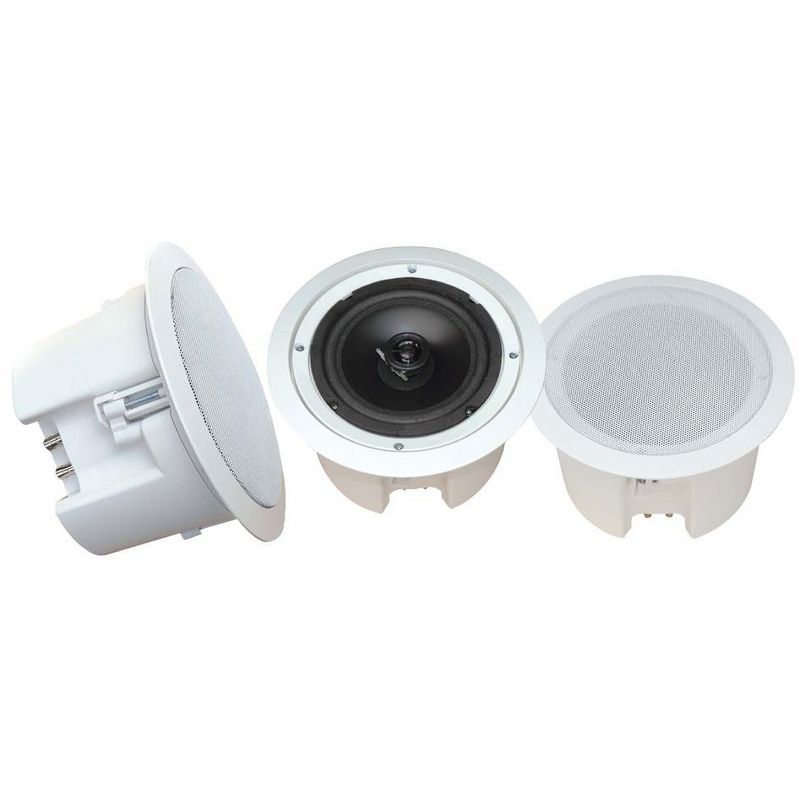 Pyle Ceiling Wall Mount Enclosed Speaker -  White, 1 of 8