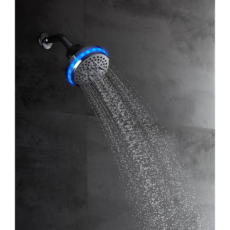 2.5 GPM Four Function Wall Mount Wave Sensor Shower Head with Temp LED - Tosca, 6 of 8