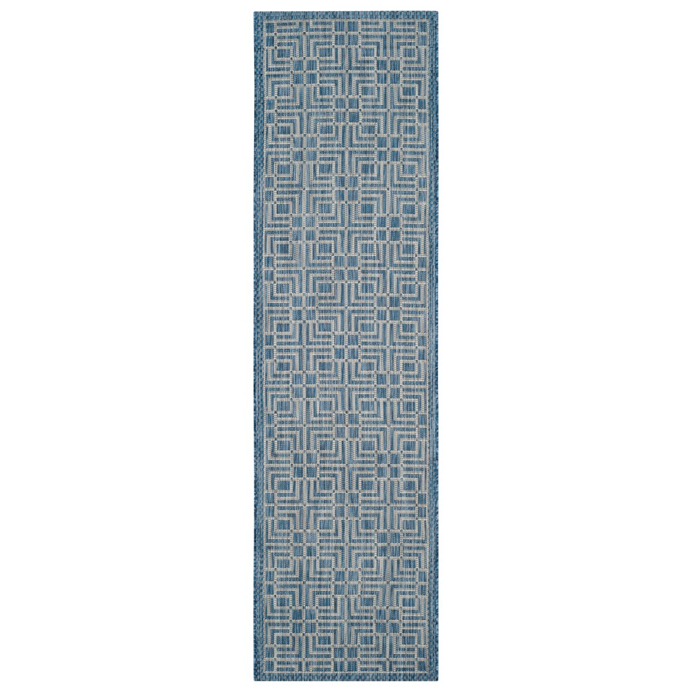  x 8' Poissy Outdoor Rug Navy/Gray