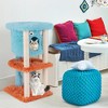Tangkula Monster-Themed Cat Tree w/ Private Condo Soft Long Plush Sisal Scratching Posts - 3 of 4