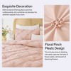 BAGOKIE 3 Pieces Floral Pinch Pleat Bed in a Bag Comforter Set for All Season - 4 of 4
