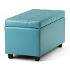 PAGED Storage Ottoman Multi-functional Ottoman Foot Rest with Safety Hinge and Tufted Top for Bedroom, Living Room - 2 of 4
