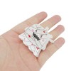 Unique Bargains Halloween Bandage Mummy Ghost Design Claw Clip Red White Black 1 Pc - 4 of 4