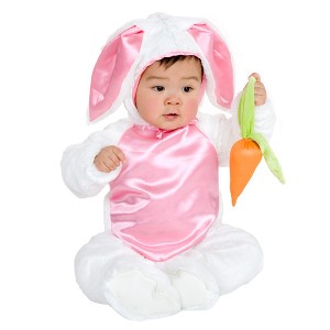 Halloween Baby Plush Bunny Costume 0-6M - Charades Costumes, Adult Unisex, Pink