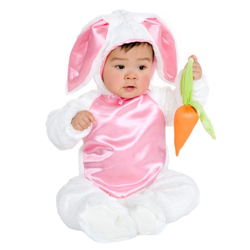 Halloween Baby Plush Bunny Costume 0-6M - Charades Costumes, Women's, Size: 6-18M, Pink