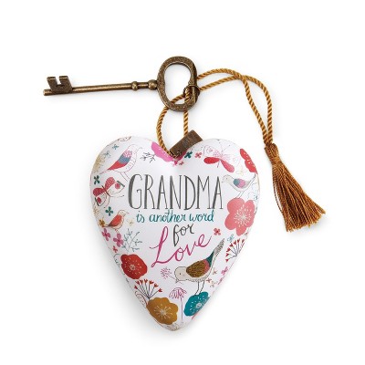 DEMDACO Grandma Art Heart 4" - White