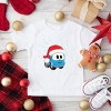 Leo the Truck Santa Hat Snow - Toddler Short Sleeve Graphic T-Shirt - 2 of 3
