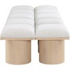 Meridian Furniture,Pavilion Boucle Fabric Bench - 3 of 4
