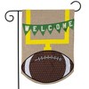 Football Fall Burlap Garden Flag Goal Post 18" x 12.5" Briarwood Lane - 2 of 4