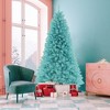 Costway 6/7 FT Artificial Xmas Tree with 758/1040 Branch Tips 280/380 Warm White LED Lights - 2 of 4