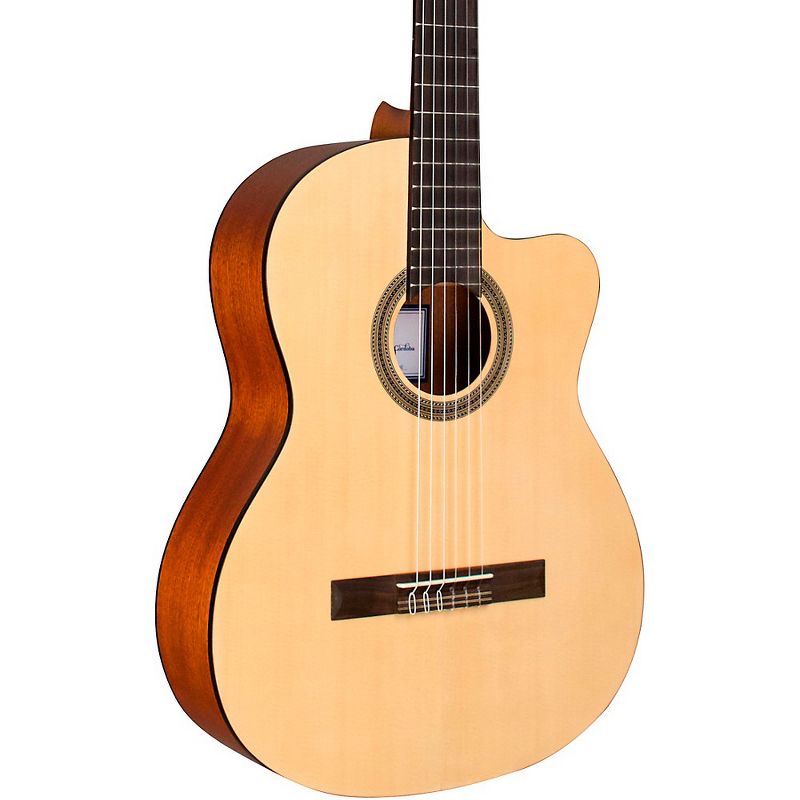 Cordoba C1M-CE Protege Cutaway Nylon-String Acoustic-Electric Classical Guitar Natural, 1 of 6