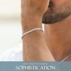 KISPER Solid 925 Sterling Silver Italian 3.5mm Diamond-Cut Cuban Link Curb Chain Bracelet for Men & Women - Made in Italy - 4 of 4