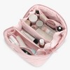 Hynes Eagle Women Quilted Makeup & Toiletry Organizer – Water-Resistant Travel Cosmetic Bag - 2 of 4