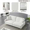 74.41 Inch Teddy Velvet Sofa Bed With Separate Adjustment Backrest And Storage Function - 3 of 4