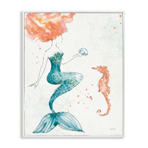 Stupell Industries Mermaid and Ocean Seahorse, 24" x 30" - 1 of 4