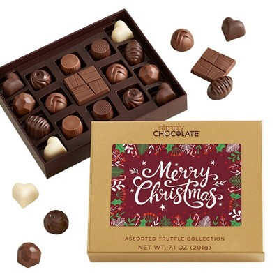Simply Chocolate 17 Piece Merry Chistmas Boxed Chocolates