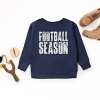 Football Season Block Distressed - Youth Graphic Sweatshirt - 2 of 3