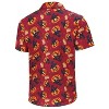 Coolmee Mens Halloween Christmas Shirts Funky Button Down Shirts Party Aloha Shirt Holiday Hawaiian Tops - 3 of 4