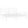 vidaXL Metal California King Bed Frame with Headboard & Footboard, Heavy-Duty, No Mattress - 2 of 4