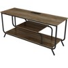 VYNXARIA TV stand,TV up to 55 ", small unit modern TV console suitable for living room and bedroom, light gray - 3 of 4