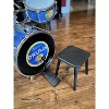 KSM Metal Drum Set for Kids 3 Drums 2 Drumsticks, Kick Pedal, Stool - 3 of 3