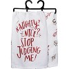 Primitives by Kathy Naughty Nice Kitchen Square Cotton Dish Towel - 28" x 28" - 3 of 3