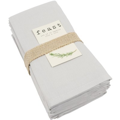 Kaf Home Chateau Easy-care Cloth Dinner Napkins - Set Of 12 Oversized (20 X  20 Inches) : Target