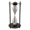 Modern Metal and Glass Hourglass Timer with Aluminum Frame and Built-In Compass - Elegant Decorative Accent Piece - 2 of 4