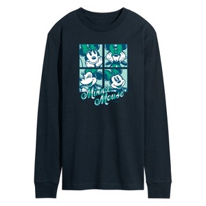 Men's - Disney - Plaid Minnie Mouse Long Sleeve Graphic T-Shirt - 1 of 4