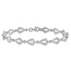Black Bow Jewelry 14k White Gold 6mm Polished Fancy Link Chain Bracelet, 7.5 Inch - 3 of 4