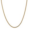 Black Bow Jewelry 3mm 14k Yellow Gold Hollow Franco Chain Necklace - 3 of 4