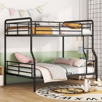 Streamdale Full XL Over Queen Metal Bunk Bed, Black