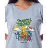 Sesame Street Women's Vintage Print 1969 Nightgown Sleep Pajama Shirt Dress Grey - 2 of 4