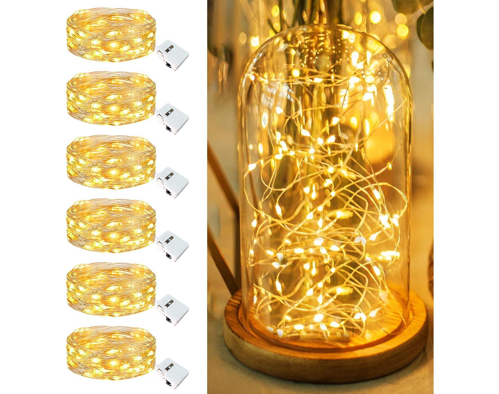 FAAYFIAN 268 ft 800-LED Warm White Plug-In Christmas Lights, Long Indoor/Outdoor Holiday Light Set for Trees, Fences and Porches