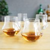 True Whiskey Glasses, Tumblers for Bourbon, Scotch, Curved Stylish Whisky Sipping Glass, 12 Ounces, set of 4 - 2 of 4