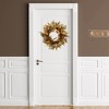 Northlight Real Touch™️ Mixed Foliage and Berries Artificial Fall Harvest Wreath - 24" - Unlit - 3 of 4