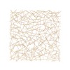 Contemporary Metal Geometric Overlapping Lines Wall Decor Gold - Olivia & May - 4 of 4