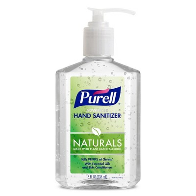 Purell Advanced Hand Sanitizer Naturals with Plant Based Alcohol Pump Bottle - 8 fl oz