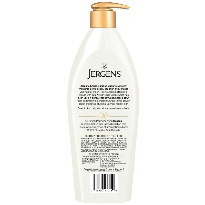 Jergens Enriching Shea Butter Hand and Body Lotion for Dry Skin, 3 of 13