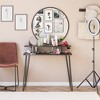 Kimberly at Home Vanity Black Oak - Novogratz: Mid-Century Modern Design, Metal Frame, Particle Board Surface - image 2 of 4