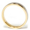 Pompeii3 Ladies Platinum & 18k Gold Two Tone Comfort Fit Wedding - 3 of 4