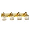 Modern Crystal Vanity Lights Gold Light Fixtures Over Mirror, Glass Crystal Lighting for Bathroom Shower - 4 of 4