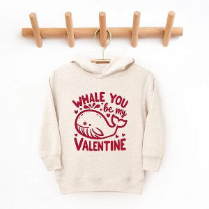 The Juniper Shop Valentine's Whale Toddler Graphic Hoodie - 1 of 3