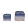 Okak Set of 2 Ceramic Planters with Polka Dot Design 5/6 Inch, White and Black for Indoor and Outdoor Use - 2 of 4